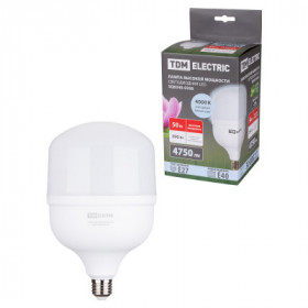 Лампа светодиодная T 50 Вт. 230 В. 4000 К. E27 (140x225 мм) TDM