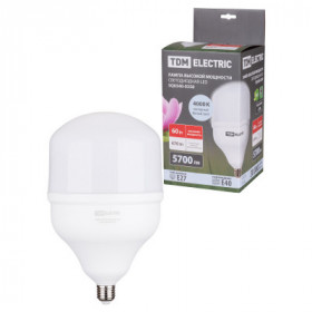 Лампа светодиодная T 60 Вт. 230 В. 4000 К. E27 (160x268 мм) TDM