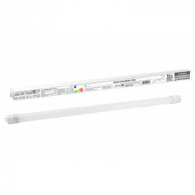 Лампа светодиодная НЛ-Т8-10 Вт-230 В-4000 К–G13. 600 мм. матовая. стекло. непов. Народная