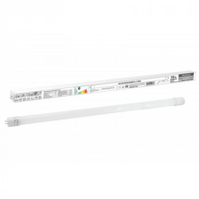 Лампа светодиодная НЛ-Т8-10 Вт-230 В-6500 К–G13. 600 мм. матовая. стекло. непов. Народная