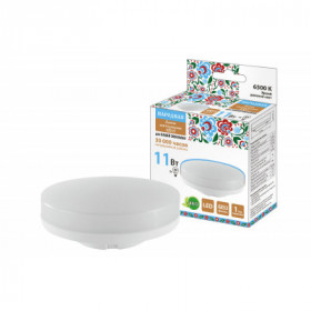 Лампа светодиодная GX53-11 Вт-230 В-6500 К-Э. h-26 мм. Народная