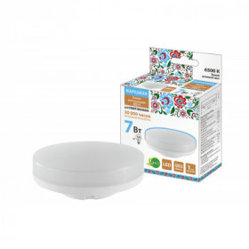 Лампа светодиодная GX53-7 Вт-230 В-6500 К-Э. h-26 мм. Народная