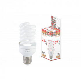 Лампа люминесцентная НЛ-FSТ2-25 Вт-2700 К–Е27 (54х126 мм). Народная