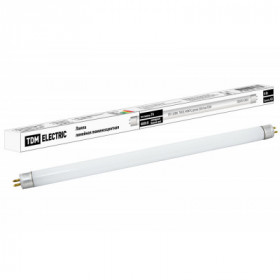 Лампа люминесцентная линейная двухцокольная ЛЛ-12 8Вт. T4 G5. 4000 К. длина 339.4мм TDM