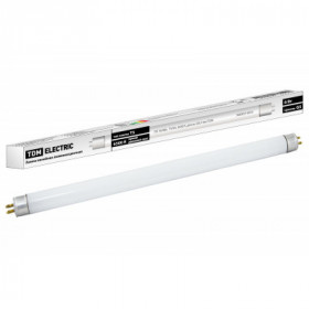 Лампа люминесцентная линейная двухцокольная ЛЛ-16 6 Вт. T5 G5. 6500 К. длина 226.3мм TDM