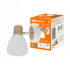 Светильник Спот. 1х40Вт. Е14. 230 В. 50 Гц. IP20. "Бутон". кругл.. ЭКО. сосна. TDM