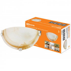 Светильник декоративный СД 1*60 Вт E27 полукруг янтарный (в индивид. коробке) TDM Светильник декоративный СД 1*60 Вт E27 полукруг янтарный (в индивид. коробке) TDM