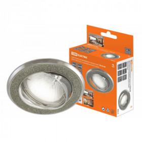 Светильник встраиваемый поворотный СВ 02-06 MR16 50Вт G5.3 серебряный блеск хром TDM