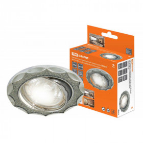 Светильник встраиваемый поворотный СВ 02-07 MR16 50Вт G5.3 серебряный блеск хром TDM