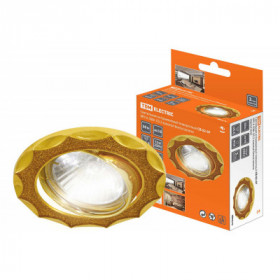 Светильник встраиваемый поворотный СВ 02-07 MR16 50Вт G5.3 золотой блеск золото TDM