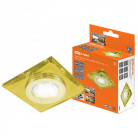 Светильник встраиваемый СВ 03-01 MR16 50Вт G5.3 жёлтый золото TDM