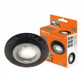 Светильник встраиваемый СВ 03-03 MR16 50Вт G5.3 чёрный хром TDM