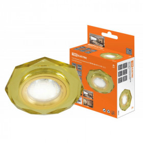 Светильник встраиваемый СВ 03-04 MR16 50Вт G5.3 жёлтый золото TDM