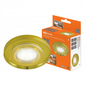 Светильник встраиваемый СВ 03-05 MR16 50Вт G5.3 жёлтый золото TDM