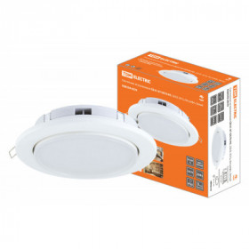 Светильник встраиваемый СВ 01-07 GX70-H5. 220 В. 50 Гц. без рефл.. белый. TDM