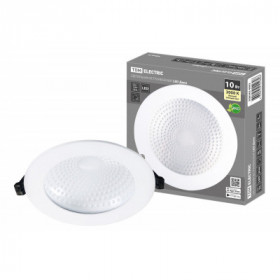 Светильник встраиваемый LED Деко 05. 10 Вт. 3000K. кругл. D170 мм. белый. IP44. TDM