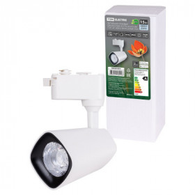 Светильник трековый однофазный LED TRL-02-015-NW 15 Вт. 24°. 4000 К. 90 Ra. белый. TDM