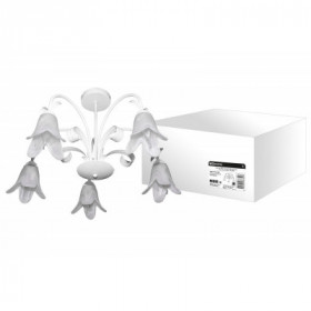 Люстра НCБ-12-04-5х40 «Адель» белый 5х40Вт E14 TDM