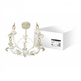 Люстра НСБ-04-02-5х40 «Медея» белый с золотом 5х40Вт E14 TDM