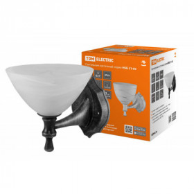 Светильник НББ 21-60-1731 УХЛ4 (черный под серебро. плафон конус алебастр) TDM