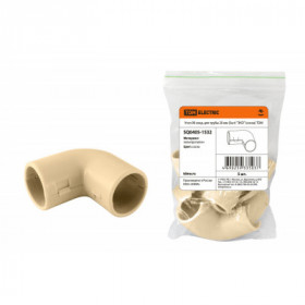 Угол 90 соед. для трубы 20 мм (5шт) "ЭКО" (сосна) TDM