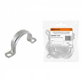 Скоба металлическая 2-х лапковая с внутр. d 31-32 мм (10 шт) TDM