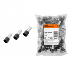 Наконечник-гильза Е6012 6мм2 с изолированным фланцем (100шт) TDM