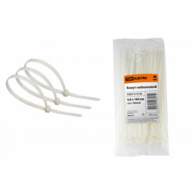 Хомут 4.8х160мм нейлон (белый) (100шт) TDM