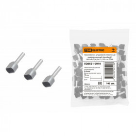 Наконечник штыревой втулочный изолированный (двойной) НШвИ (2) 4.0х12 (100 шт) TDM