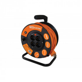 Удлинитель силовой УКз16-004 TDM (4 места 50м ПВС 3х1.0)