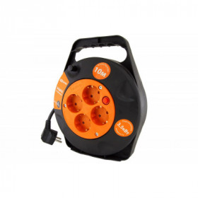 Удлинитель силовой в корпусе УКз16-004 TDM (4 места 10м ПВС 3х1.5)