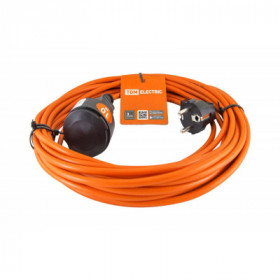 Удлинитель-шнур силовой УШ6 TDM (штепс. гнездо. 10м ПВС 2х0.75)