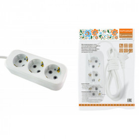 Удлинитель народный УН03 3 гнезда. 7 метров. с з. ПВС 3х0.75мм2 10А 250В