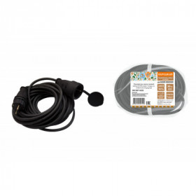 Удлинитель-шнур силовой каучук КГ IP44 штепс. гнездо с з. 3700 Вт 30м Народный