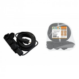 Удлинитель-шнур силовой каучук КГ IP44 3 гнезда с з. 3700 Вт 40м Народный