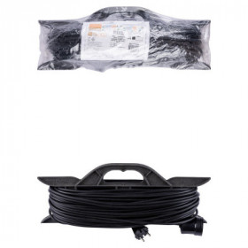 Удлинитель-шнур на рамке силовой народный ПВС 2200 Вт б з. 40м. штепс. гнездо