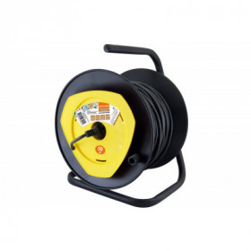 Удлинитель на катушке силовой народный с 1 выносной роз. ПВС 2200 Вт с з. 50м