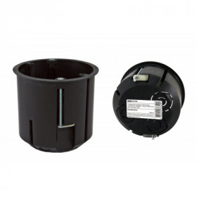 Установочная коробка СП D73х73мм. углубленная. саморезы. метал. лапки. IP20. инд. штрихкод. TDM