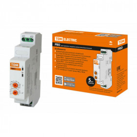 Реле времени РВО1-ВКЛ-0.1с 10дн-8А-12 230В-DIN (зад.вкл.. 0.1с-10дней. 12-230В AC DC) TDM Реле времени РВО1-ВКЛ-0.1с 10дн-8А-12 230В-DIN (зад.вкл.. 0.1с-10дней. 12-230В AC DC) TDM