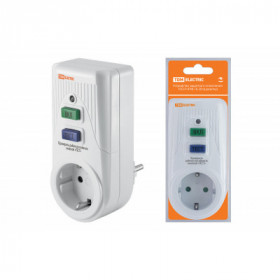 Устройство защитного отключения УЗО-Р-IP40-16-30 (в розетку) 16А 30мА IP40 TDM Устройство защитного отключения УЗО-Р-IP40-16-30 (в розетку) 16А 30мА IP40 TDM