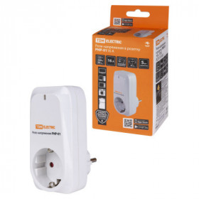 Реле напряжения в розетку РНР-01. 16А TDM Реле напряжения в розетку РНР-01. 16А TDM