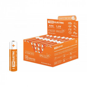 Элемент питания LR03 AAA Alkaline 1.5V PAK-96 TDM