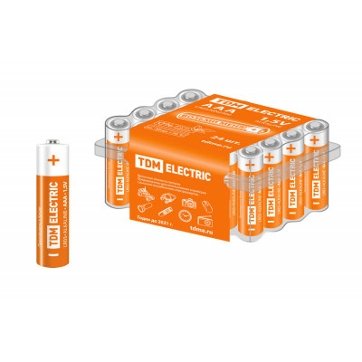 Элемент питания LR03 AAA Alkaline 1.5V BOX-24 TDM