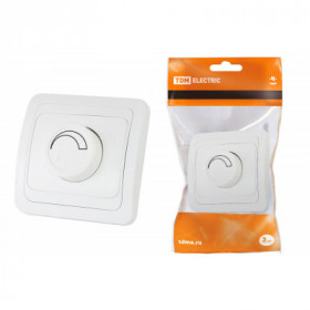 Светорегулятор (RL. 600Вт) поворотный белый "Валдай" TDM