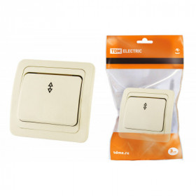 Переключатель на 2 направления 1-кл. 10А сл.кость "Валдай" TDM