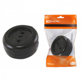 Розетка 2П 16А макс. 250B о у "Ретро" (карболит) TDM