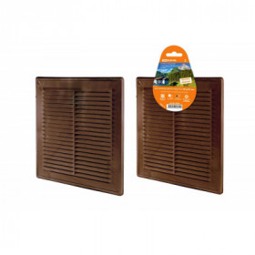 Решетка разъемная с москитной сеткой. 183х253 "ЭКО" (коричн.) TDM