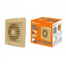 Вентилятор бытовой настенный. 100 С "ЭКО" (сосна) TDM