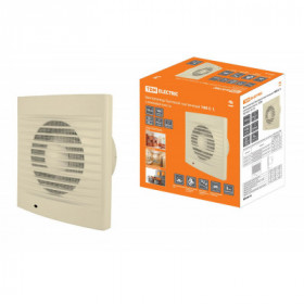 Вентилятор бытовой настенный 100 С-1. слоновая кость TDM