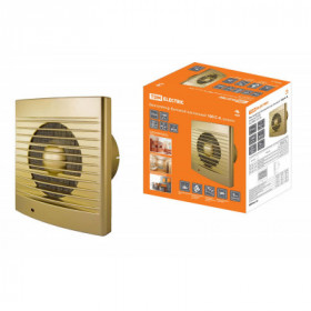 Вентилятор бытовой настенный 100 С-4. золото TDM